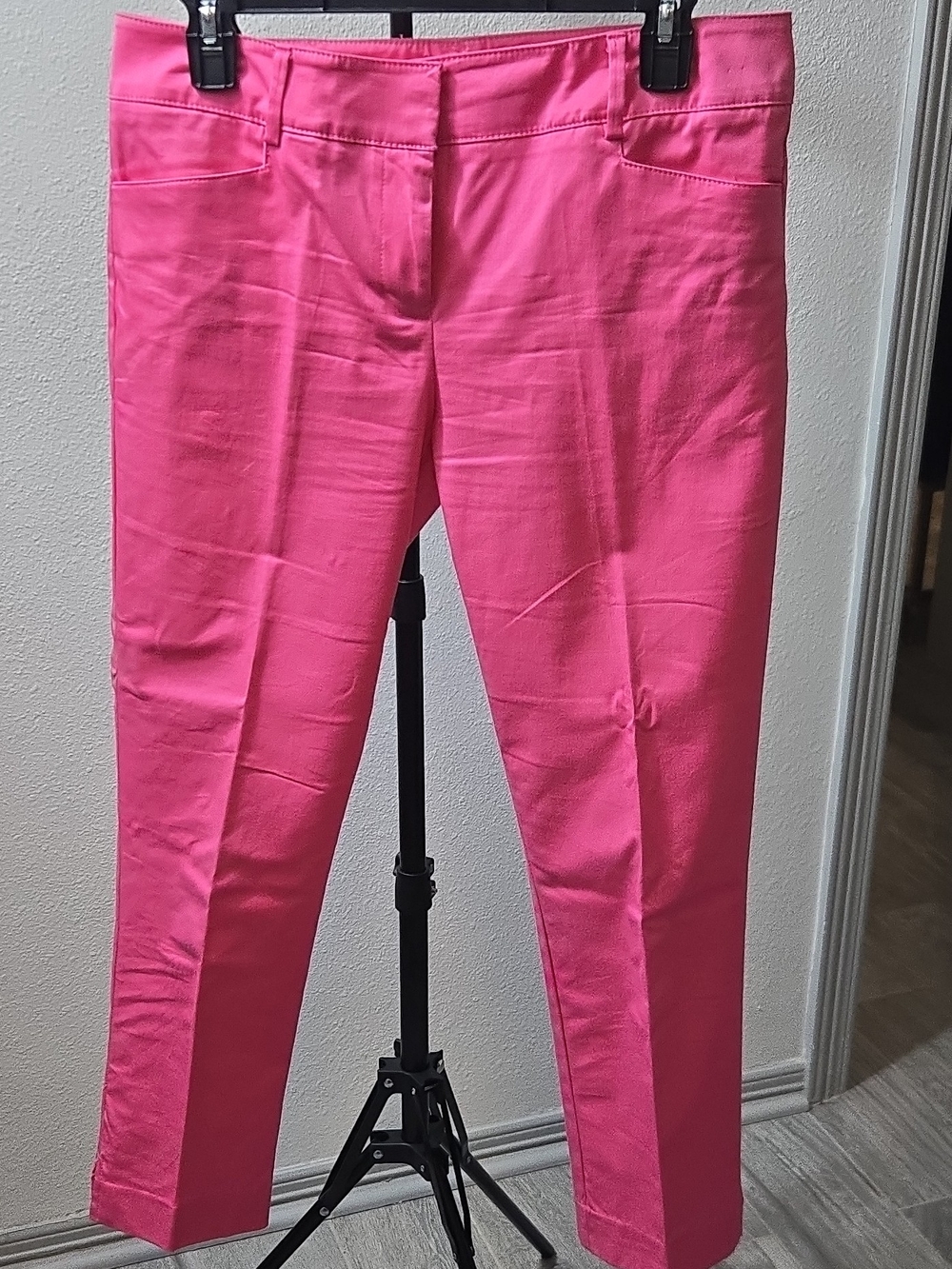 New York & Company Bright Pink Slim Ankle Pants